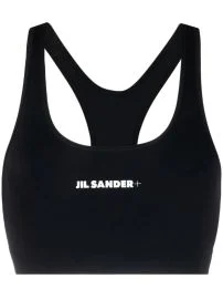 Jil Sander logo-print Training Sports Bra Black
