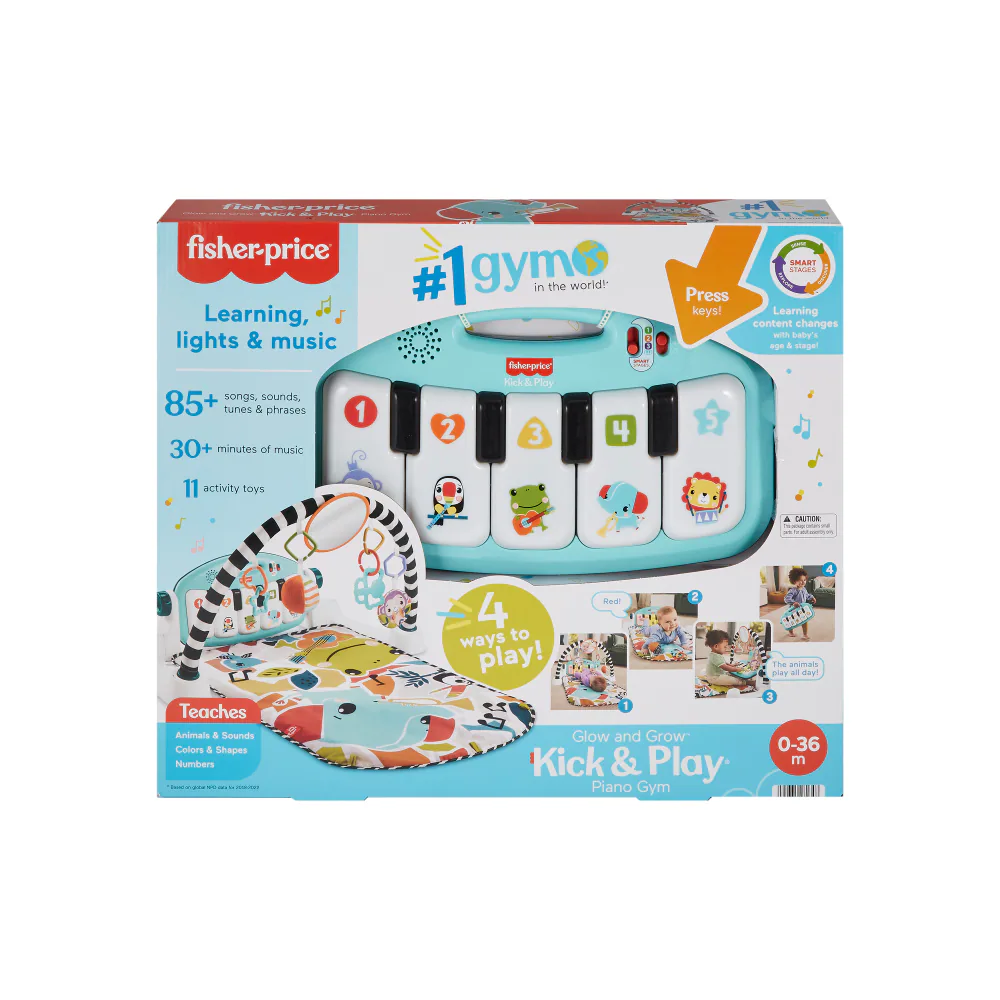 Fisher-Price Glow and Grow Kick & Play Piano Gym